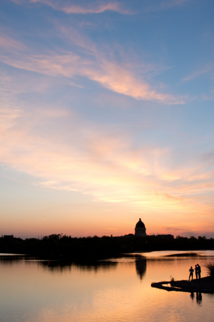 Regina, Saskatchewan at sunset