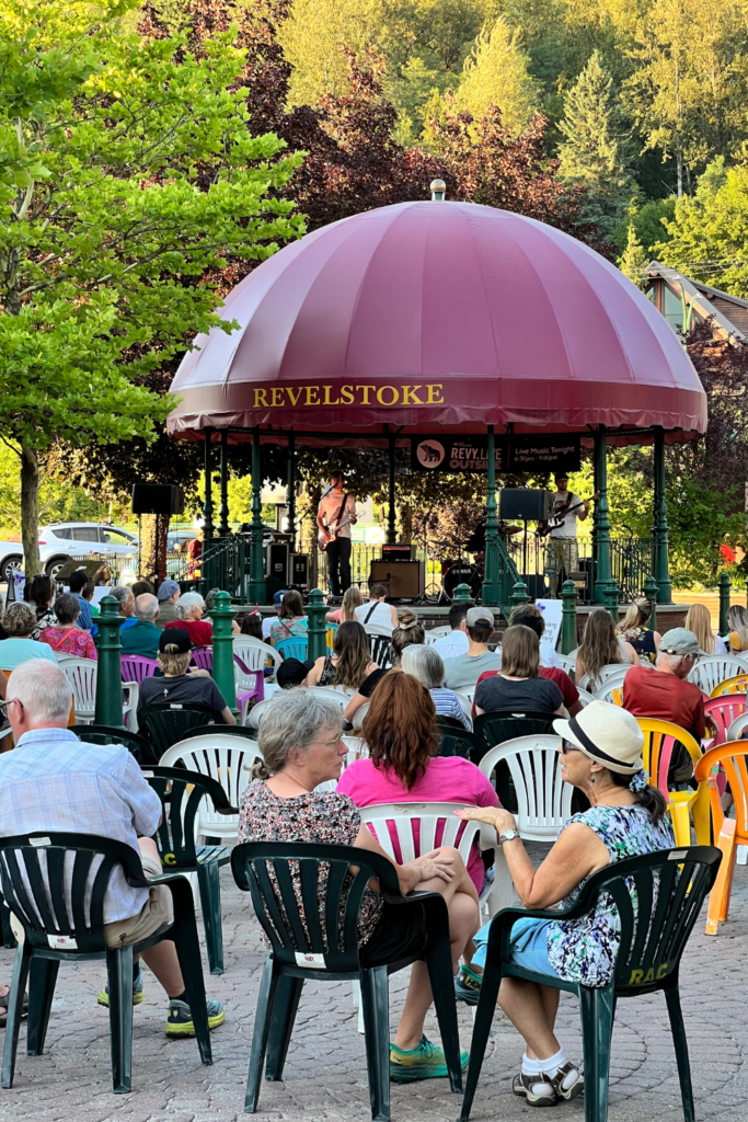 downtown revelstoke like music in summer