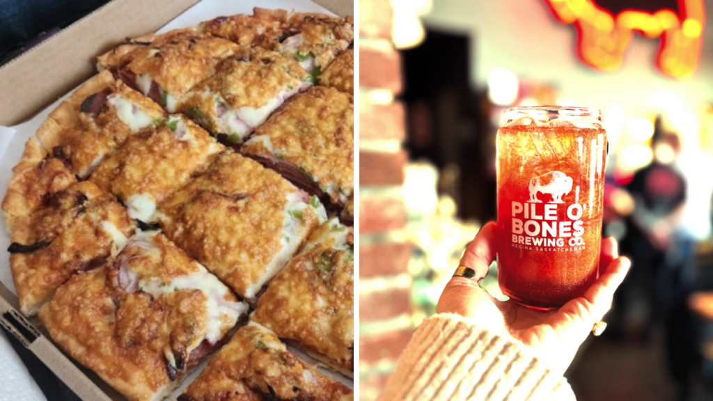 Regina restaurants, trifon's pizza and Pile' o bones brewing