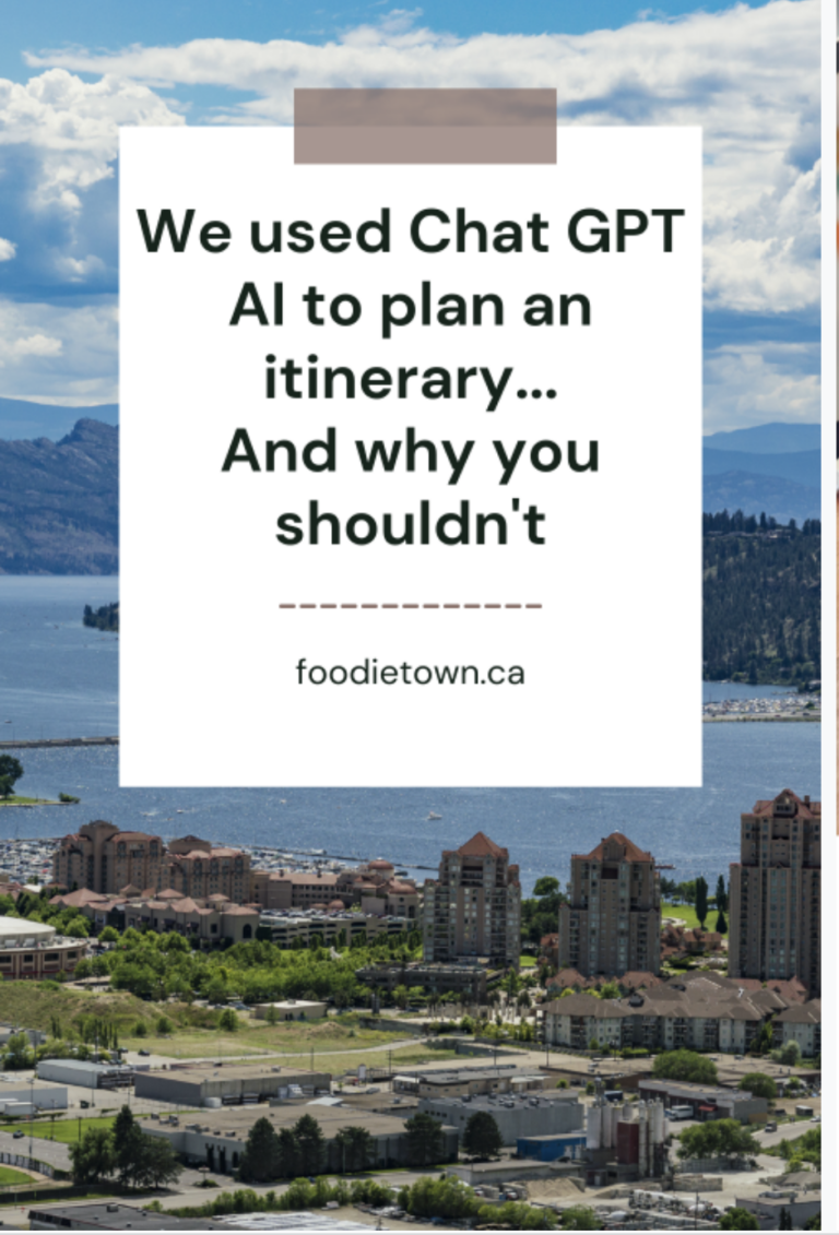 Why we don't use AI for Itineraries