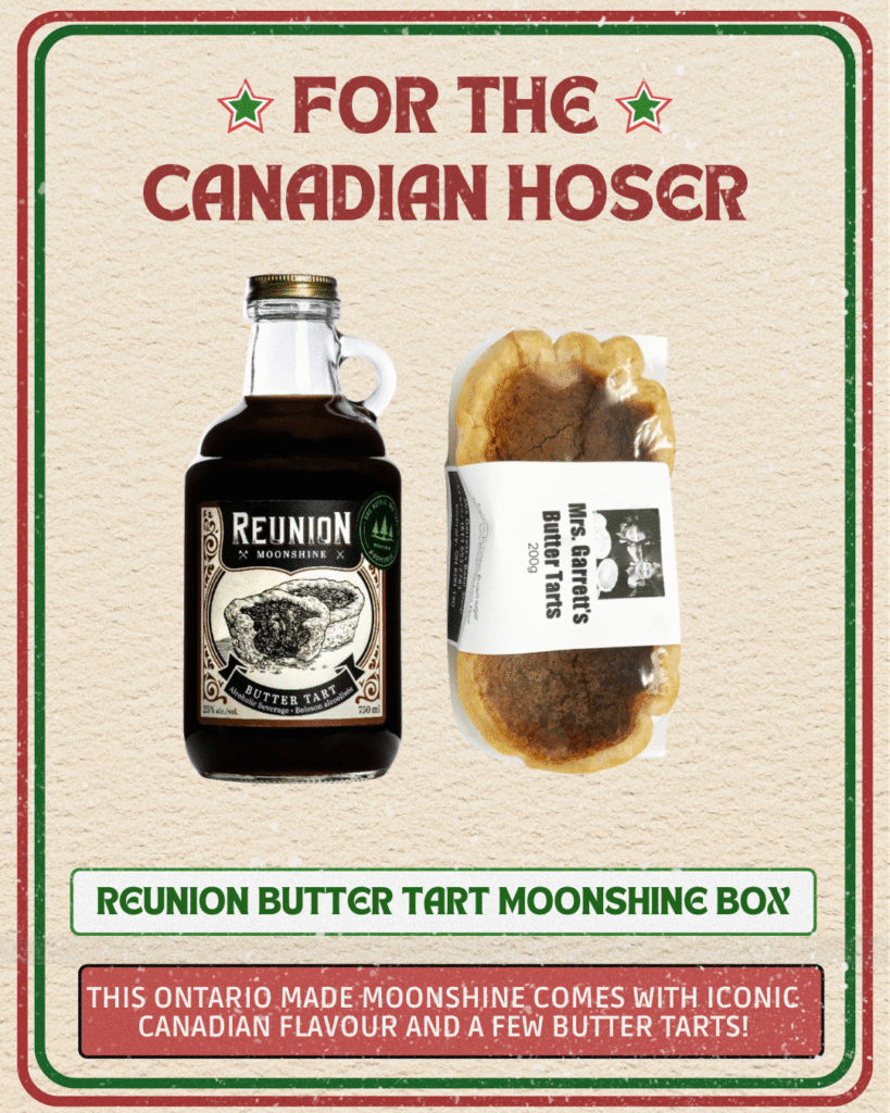 Canadian foodie gift guide: Butter Tart Moonshine Box