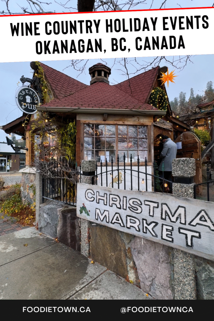 Canada's smallest Christmas Market and other unique things to do in the Okanagan Valley of BC - watch the video and read the article here! 
foodietown.ca