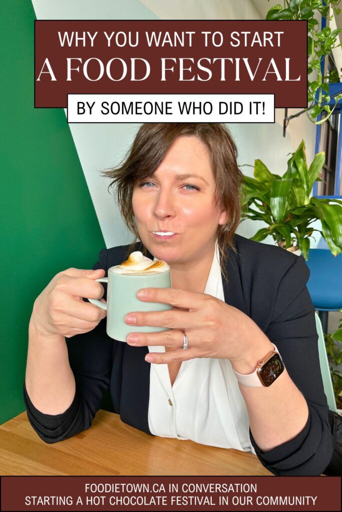 Canadian foodie podcast episode talks about Canadian food festival - Okanagan Hot Chocolate Fest