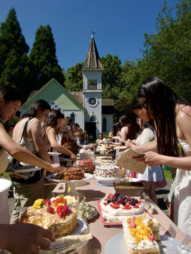 Cake in the Garden - Vancouver Cookbook Club event