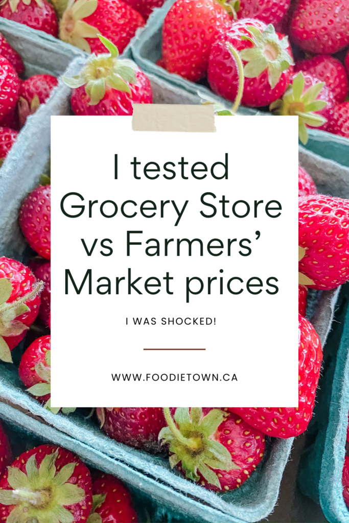 Testing Canadian Grocery Store vs Farmers' Market Prices 