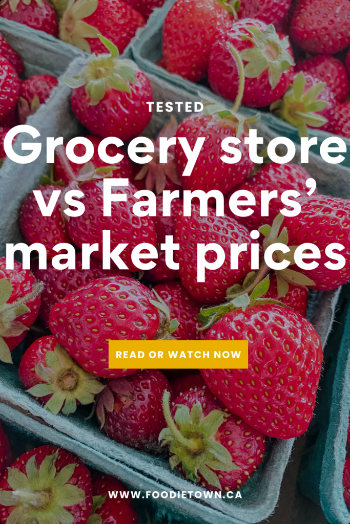 Testing Canadian Grocery Store vs Farmers' Market Prices 