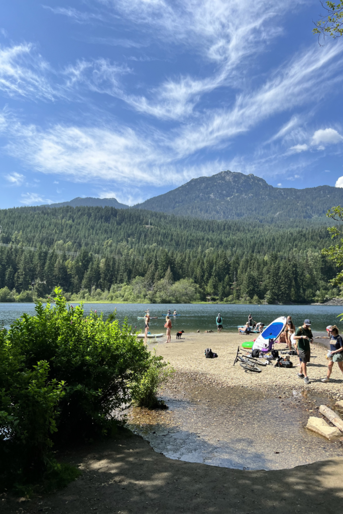 Nitka Lake Lodge has hiking trails, SUP board rentals and so much more - a great alternative stay just a short bike ride away from Whistler Village