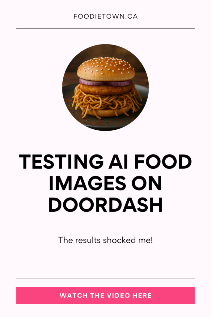 Watch my video on testing AI food images I found on my local DoorDash. The results shocked me! foodietown.ca