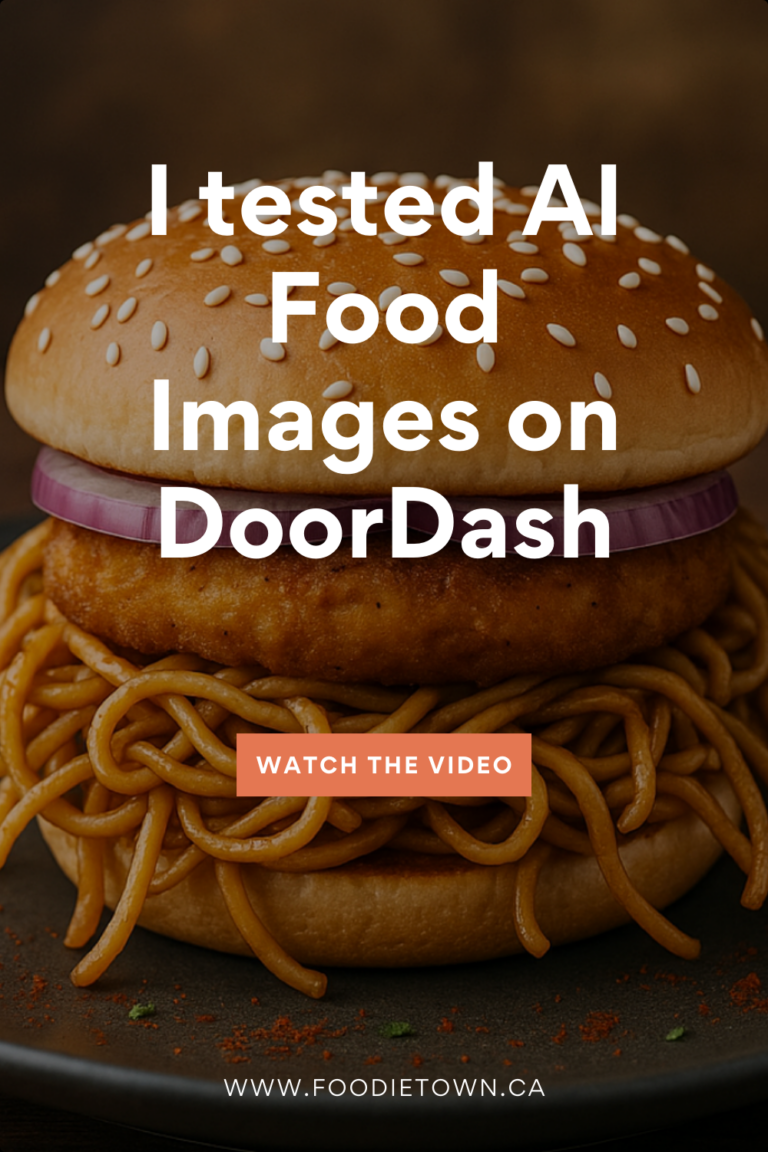 Watch my video on testing AI food images I found on my local DoorDash. The results shocked me! foodietown.ca
