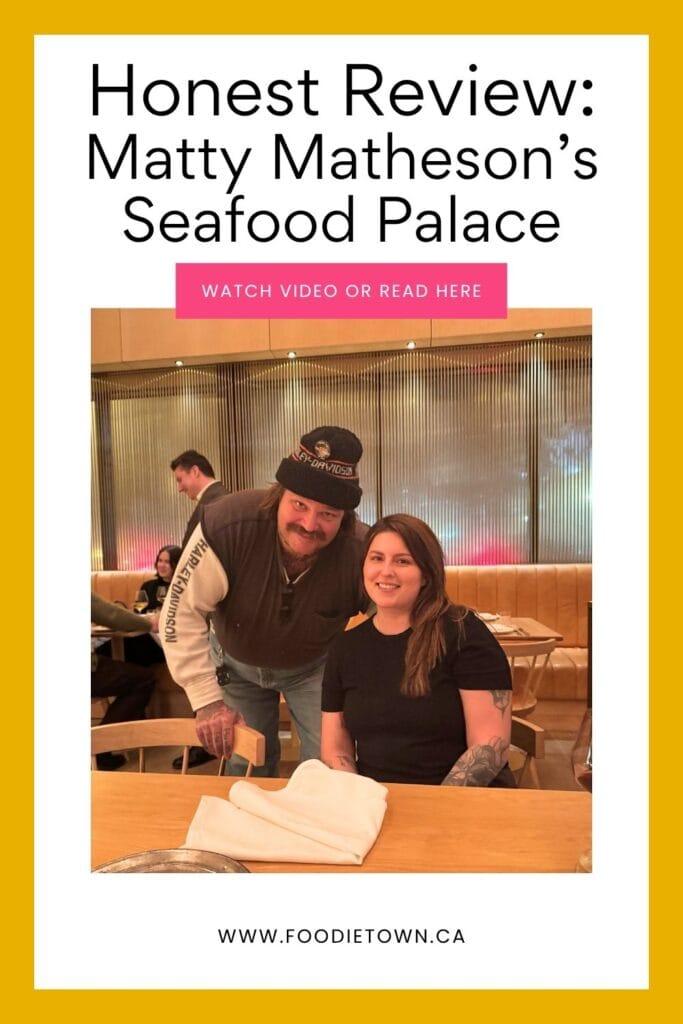 Dining at Matty Matheson's restaurant - Honest Review
