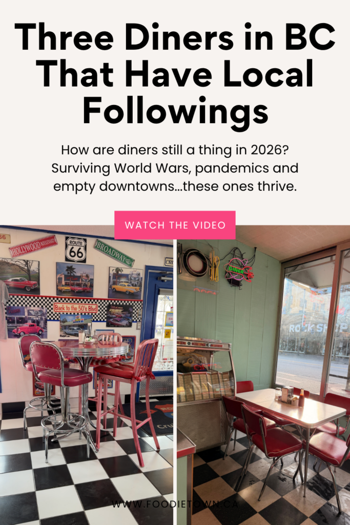 Iconic Canadian diners in British Columbia including Westwold, West Kelowna and downtown Vancouver